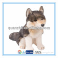 Custom stuffed plush animal toy wolf